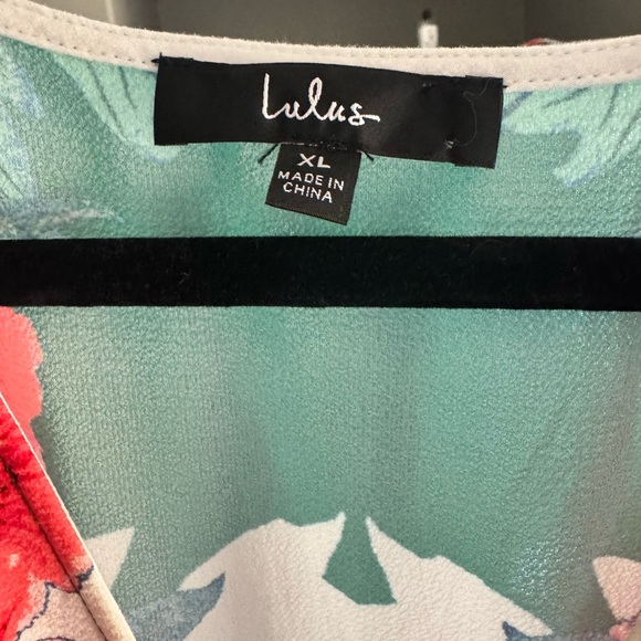 Lulu’s Floral Green Maxi Dress - Picture 3 of 4